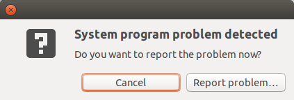 Исправляем обнаружена ошибка в системной программе Ubuntu