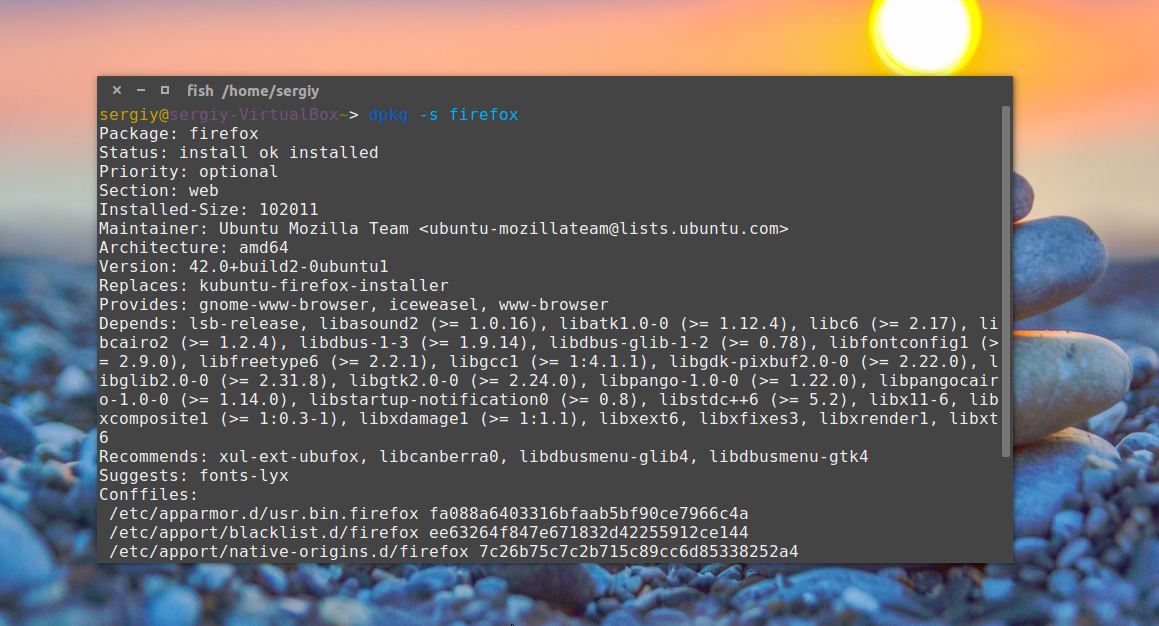 Как узнать установлен ли пакет Linux